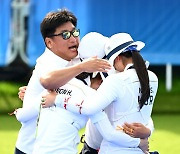 한국 여자 양궁 10회 연속 올림픽 금메달, '감동 그 자체' [사진]