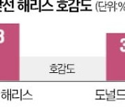 해리스 호감도 급상승…1주일새 2억달러 모았다