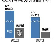 전기차 캐즘 못피한 삼성SDI