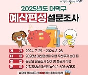 대전 대덕구. 내년 예산편성 주민 설문조사 실시