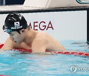 황선우, 자유형 100m 예선 16위