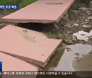 수백억 들인 생태하천…장마에 폐허