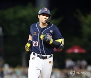 강승호 스리런홈런