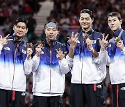 Korea win third straight gold in men's team sabre