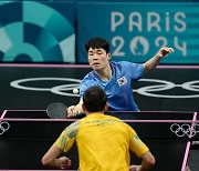 Korea exits table tennis men's singles after big 4-0 loss to Brazil