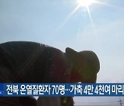 전북 온열질환자 70명…가축 4만 4천여 마리 폐사