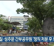 갑질·성추문 간부공무원 ‘정직 처분 후 의원면직’