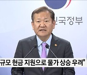 "'25만 원 지원법' 재의요구 건의···삼권분립에 위배"