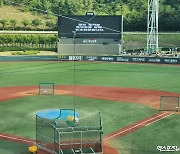 터질듯한 온도계 지열 50도 넘는다→KBO 43년 역사상 최초 '폭염 취소'…울산 롯데-LG전 취소 발표 [울산 현장]