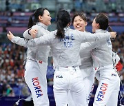 한국 펜싱 여자 사브르, 첫 금메달 도전...'세계랭킹 1위' 프랑스 이겨[파리올림픽]