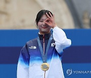 [1보] 임시현, 올림픽서도 양궁 3관왕…여자 개인전도 금메달