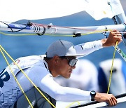 Korean sailor Ha Jee-min wins Race 7 in men's dinghy competition