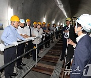 우수저류관 건축현장 찾은 이상민 장관