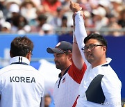 "김우진은 놀라운 선수…나는 운이 좋았다" 양궁 접전 벌인 美선수