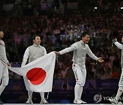 [올림픽] 일본, 남자 플뢰레 단체전 금메달…한국, 펜싱 종합 3위