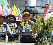 쌀값 폭락 '윤석열 정권 대책 마련하라'