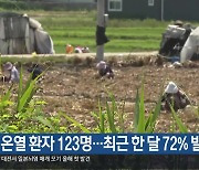 온열 환자 123명…최근 한 달 72% 발생