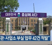 충청북도 “직속기관·사업소 부실 업무 42건 적발”