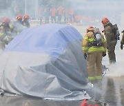 인천시, 전기차 초기 진화 '질식소화 덮개' 모든 아파트에