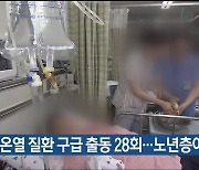 울산 온열 질환 구급 출동 28회…노년층이 절반