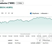 엔비디아 6% 등 반도체주 일제 랠리…반도체지수 7% 급등(종합)