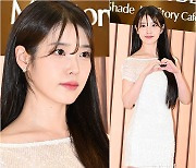 IU Stuns in White at Avenuel Pop-Up Event