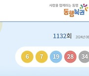 1132회 로또 1등 '6, 7, 19, 28, 34, 41'