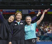 한국 여자탁구, 16년만에 단체전 동메달