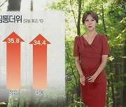 [날씨] 휴일 전국 가마솥 더위…밤까지 요란한 소나기