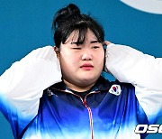 역도 박혜정, '파리올림픽 은메달 감격의 눈물 글썽' [사진]