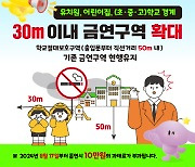 대전 교육시설 금연구역 10m에서 30m로 확대… 과태료 10만원