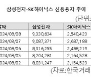 빚투 연중 최저치인데...삼성전자-SK하이닉스는 급증