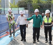 이범석 청주시장 "혹서기 공사현장 근로자 안전 신경써야"