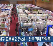 2분기 대구 고용률 2.5%p↓…전국 최대 하락폭