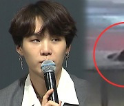 BTS 슈가 음주운전 장면 입수...좌회전하다 '콰당'