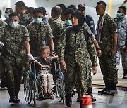 [포토]말레이시아, 가자 부상 팔레스타인인 자국         후송 치료