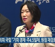 경기도의회 국힘 “기회 경제·주4.5일제, 원점 재검토해야”