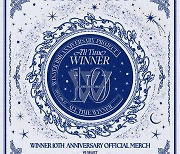 위너, 데뷔 10주년 기념 MD 오늘 예약 판매 시작