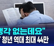 [D리포트] '그냥 쉬는' 청년 44만 역대 최대…75% "일할 생각 없다"