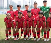 여자 U-15 축구대표팀, 일본과 1-1 무승부…김희진 선제골