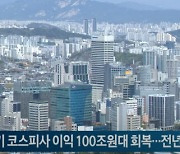 상반기 코스피사 이익 100조원대 회복...전년比 91%↑