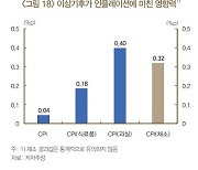 이상기후로 과일 인플레 0.40%p 상승