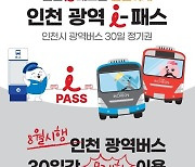 8만원으로 광역버스 30일 무제한 사용 ‘인천 광역 I-패스’ 시행