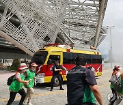 대테러훈련 준비 중 연막탄 발사로 5명 경상…드론 추락 사고도(종합)