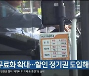 “버스 무료화 확대…할인 정기권 도입해야”