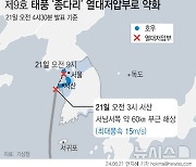 [그래픽] 태풍 '종다리' 열대저압부로 약화