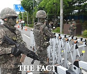 '공습 시엔 소방 차량 우선!'…을지연습 '도로 통제 훈련' [TF사진관]