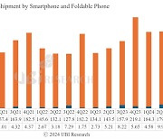 "2Q 폴더블폰용 OLED 출하량 994만대…연간 4000만대 초과"