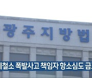 [여기는 전남] 광양제철소 폭발사고 책임자 항소심도 금고형 외