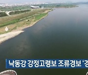 낙동강 강정고령보 조류경보 ‘경계’ 상향